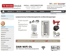 Tablet Screenshot of lautsprecher-onlineshop.de